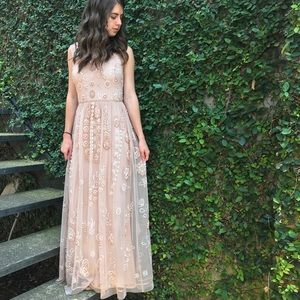 Adrianna Papell Blush Pink Bridesmaid & Prom Dress